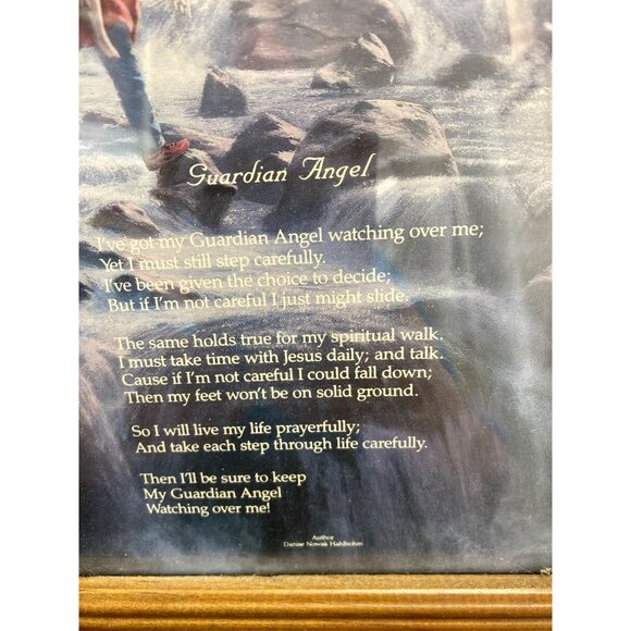 Framed "Guardian Angel" Poem & Artwork By D. Morgan - Picture 2 of 4
